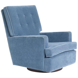 Milo Baughman High Back Swivel Chair, 1970 For Sale