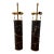 Baker Furniture Black Marble Ring Table Lamp by Thomas Pheasant- Set of 2 For Sale