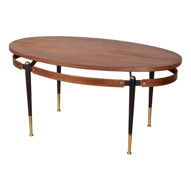 Vintage Italian Wooden Coffee Table, 1960s For Sale