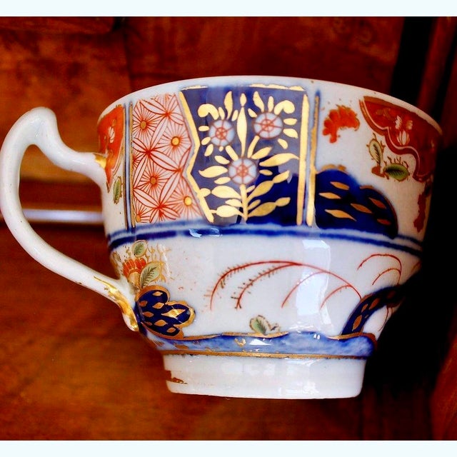 Chamberlains Worcester “Money Tree” Pattern Porcelain Tea Cup & Saucer For Sale - Image 15 of 18
