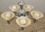 Silver 1930s Traditional 5 Light Nickel Shade Chandelier For Sale - Image 8 of 11