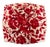 Antique Carved & Red Floral Needlepoint Footstool For Sale - Image 4 of 8