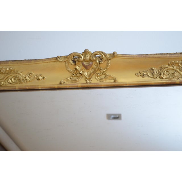 Wood Full Length Floor-Standing Pier Chateau Mirror, 1850 For Sale - Image 7 of 15