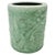 Japanese Vintage Japanese Celadon Dragon Brush Pot | Post-War Era Green Porcelain Calligraphy Pen Holder | Hand-Carved Mythical Motif | Excellent Condition For Sale - Image 3 of 9