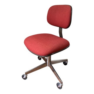 1980s Vintage Steelcase Swivel Desk Chair For Sale