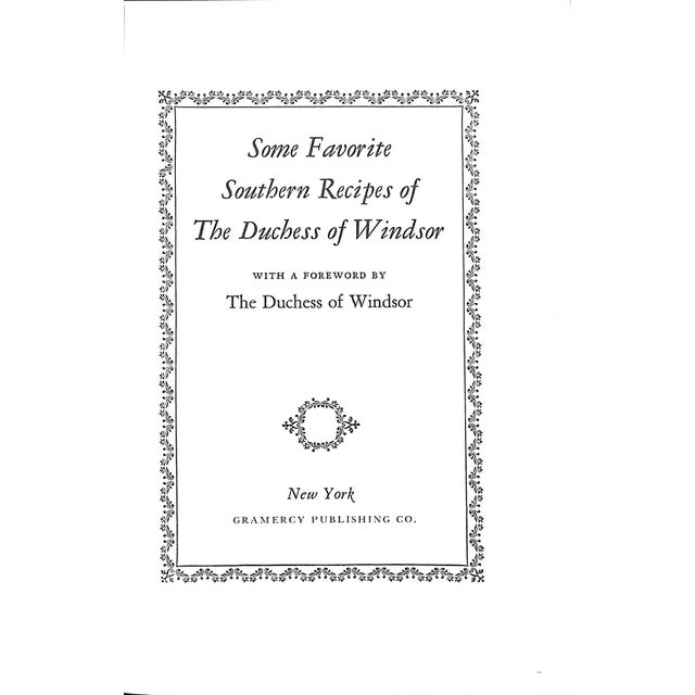 The Duchess of Windsor [180] Gramercy Publishing Co. 1960 8 1/4" x 5 3/4" "Every country in Europe has certain dishes for...
