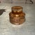 Glass Decorative Crystal Bottle Cylindrical Shape Stripped Bands Deco Style For Sale - Image 7 of 11
