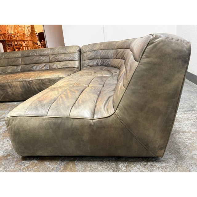 Timothy Oulton Shabby Sectional Sofa, Set of Three For Sale - Image 10 of 12