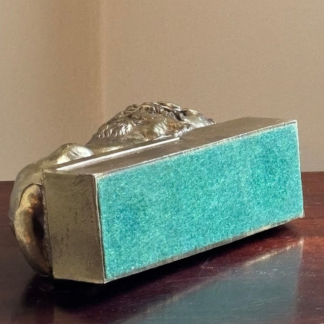 Neoclassical Lion in Repose Sculpture After Antonio Canova For Sale - Image 11 of 14