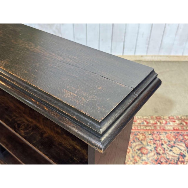 Vintage Oak Bookcase, 1930s For Sale - Image 10 of 12