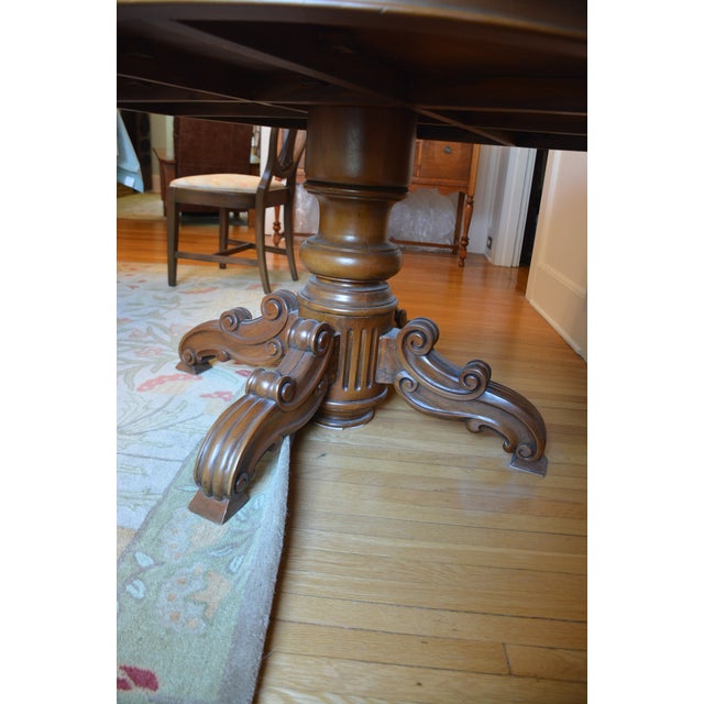 19th Century Antique French Napoleon III Pedestal Table For Sale - Image 5 of 9