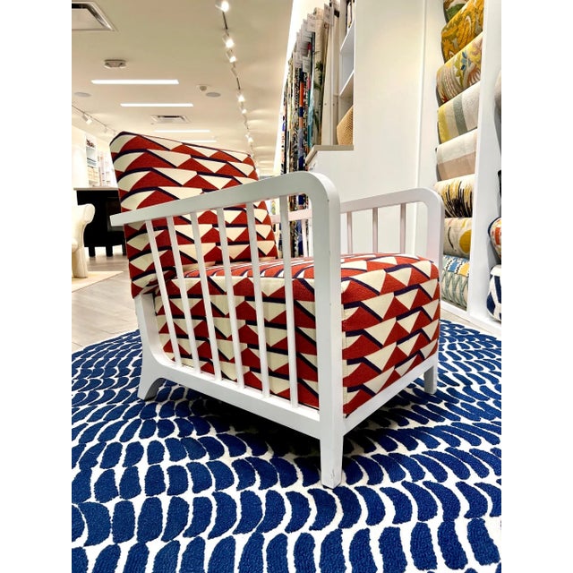 Pierre Frey René Prou Style Art Deco Club Chair by La Maison Pierre Frey For Sale - Image 4 of 11