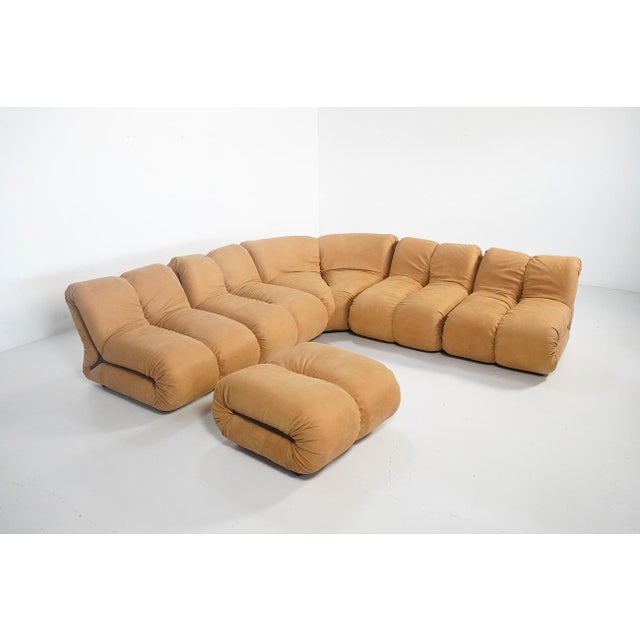 Mid-Century Modern Modular Pagru Sofa by Claudio Vagnoni, 1970s, Set of 6 For Sale - Image 3 of 18