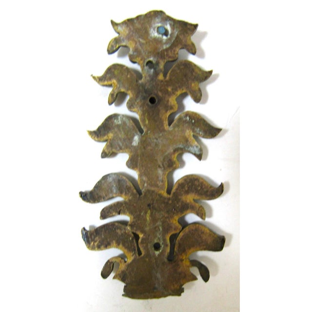 Set of Eight Antique French Gilded Bronze Ormolu Furniture Pediments For Sale - Image 9 of 9