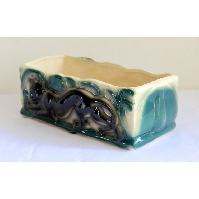 1950s 1950s Mid-Century Modern Black Panther Jungle Ceramic Planter For Sale - Image 5 of 9