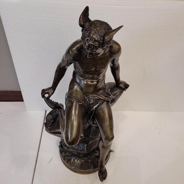 Eutrope Bouret, Mercury, 1800s, Bronze For Sale - Image 6 of 18