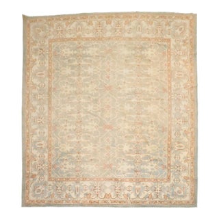 Lotto Motif Anatolian Oushak Square Rug rug no.j4908 For Sale