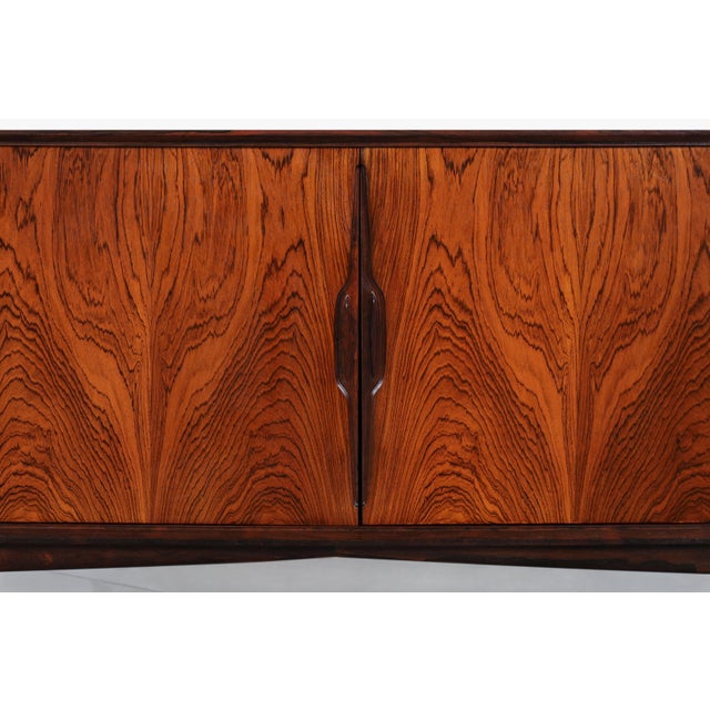 Danish Modern Brazilian Rosewood Credenza by Knud Nielsen For Sale - Image 10 of 16