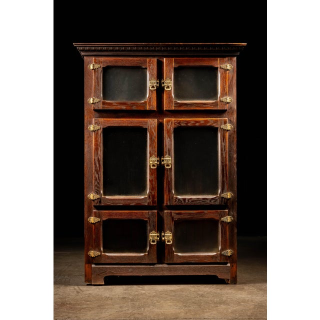 American Early 20th Century Oak Ice Box For Sale - Image 3 of 16