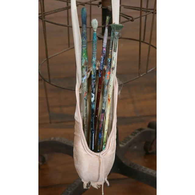 Brick Red Extraordinary Mixed-Media Dress Form Sculpture For Sale - Image 8 of 13