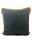 A striking vintage decorative pillow featuring an authentic Salvatore Ferragamo printed textile, identified by the ©...