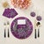 Let your table transition from classic to modern with our Ouroboros Vegan Leather Round Pebble Placemat, featuring an...