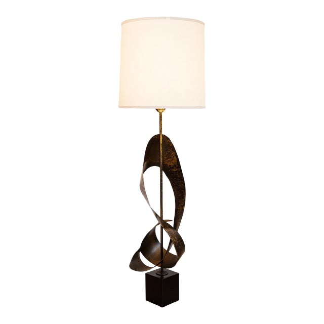 Vintage Mid Century Ribbon Floor Lamp by Laurel Lamp Co. For Sale