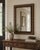 A richly detailed hand-finished beveled wall mirror by Timeless Reflections, featuring an antiqued dark bronze and gilt-...
