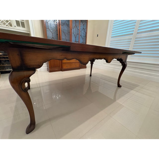 Late 20th Century Nicholas James Ltd. London Custom English Dining Set — Refectory Table With 8 George II Chippendale Mahogany Chairs For Sale In Tampa - Image 6 of 16