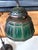 Rare Green Linenfold Double Student Table Lamp Tiffany Studio For Sale - Image 12 of 18