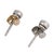 1970s Vintage Diamond Platinum Bezel Stud Earrings, A Pair For Sale - Image 5 of 5