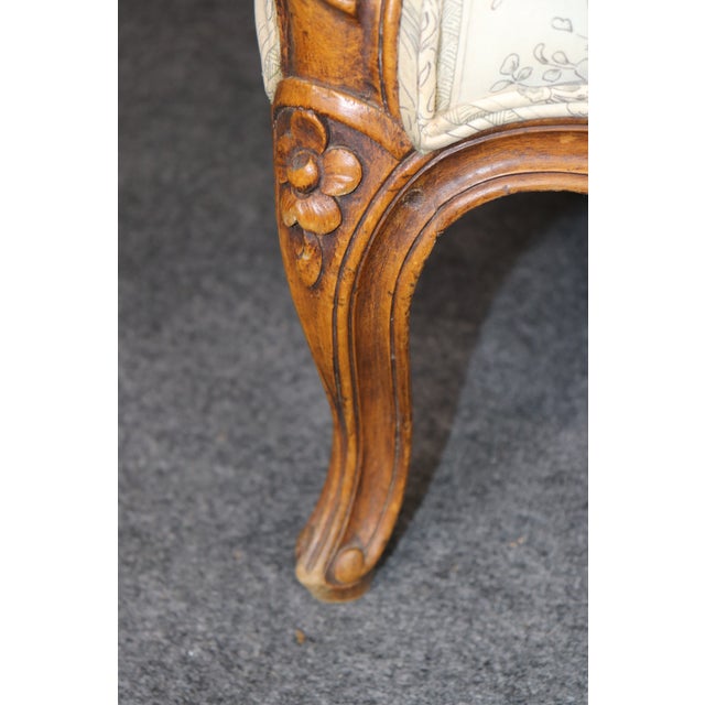 Pair Antique 19th C. French Louis XV Style Bergère Chairs For Sale In Philadelphia - Image 6 of 17