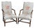 Ethan Allen Cherry Lolling Chairs- Pair For Sale