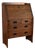 Arts and Crafts Mission Solid Oak Secretary Desk - Dark Brown For Sale