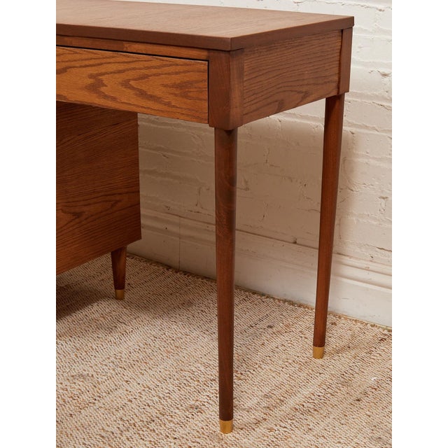 Mid 20th Century Mid 20th Century Oak Writing Desk For Sale - Image 5 of 10