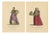 European School, Italian Noblewomen Costume from Naples, 1749, Paper Engraving For Sale