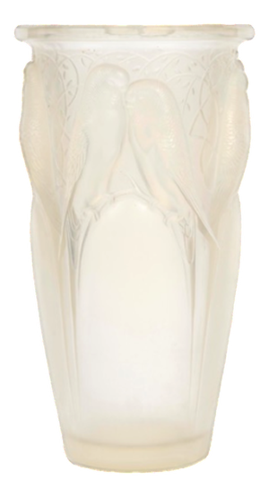 Opalescent Ceylon Vase by René Lalique, 1924