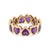 Add a touch of regal romance to your collection with the captivating eternity band. This striking ring features a...