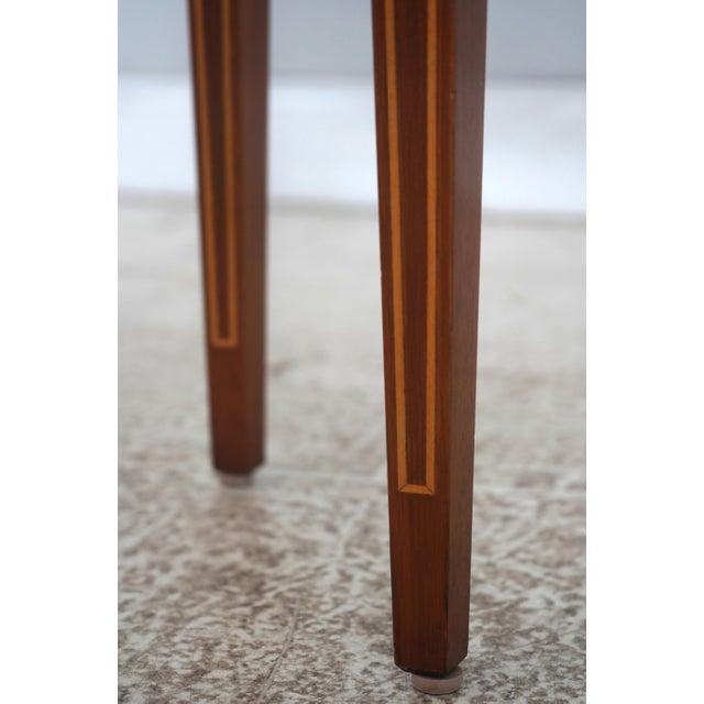 Councill Craftsmen Inlaid Mahogany Console Table For Sale - Image 9 of 14