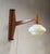 Wood Mid-Century Wooden and Opaline Glass Wall Light, Czechoslovakia, 1960s For Sale - Image 7 of 11