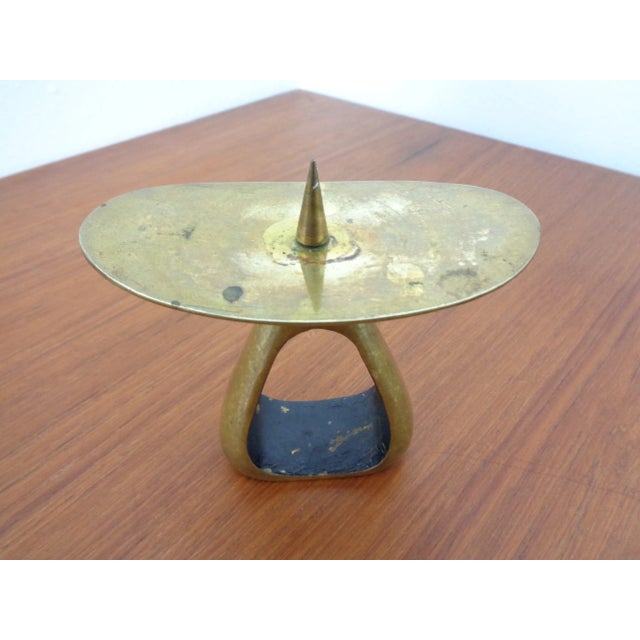 1950s Austrian Model 3600 Candlestick in Brass by Carl Auböck, 1950s For Sale - Image 5 of 17