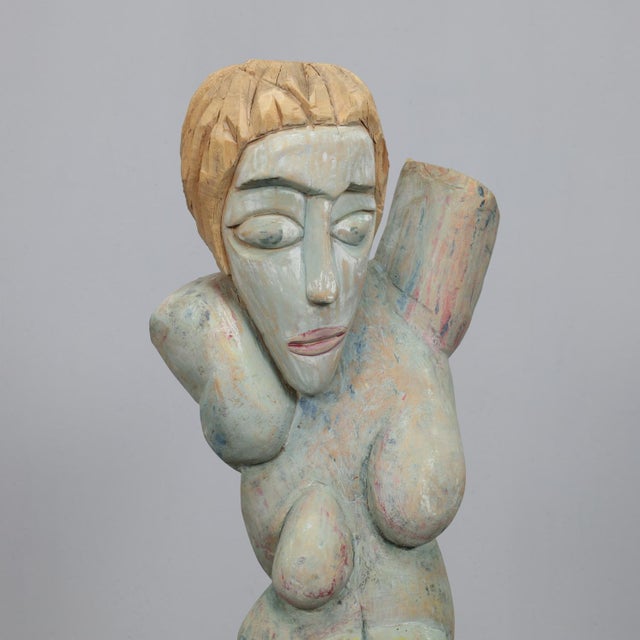 Wood Tom De Munk-Kerkmeer, Carved Sculpture, 1990s, Wood For Sale - Image 7 of 10