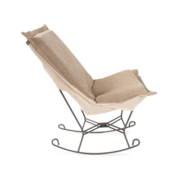 Contemporary Komodo Sand Puff Rocker and Frame For Sale - Image 3 of 7