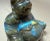 Vintage Hand Carved Natural Labradorite Crystal Stone Buddha Sculpture Statue For Sale - Image 9 of 15