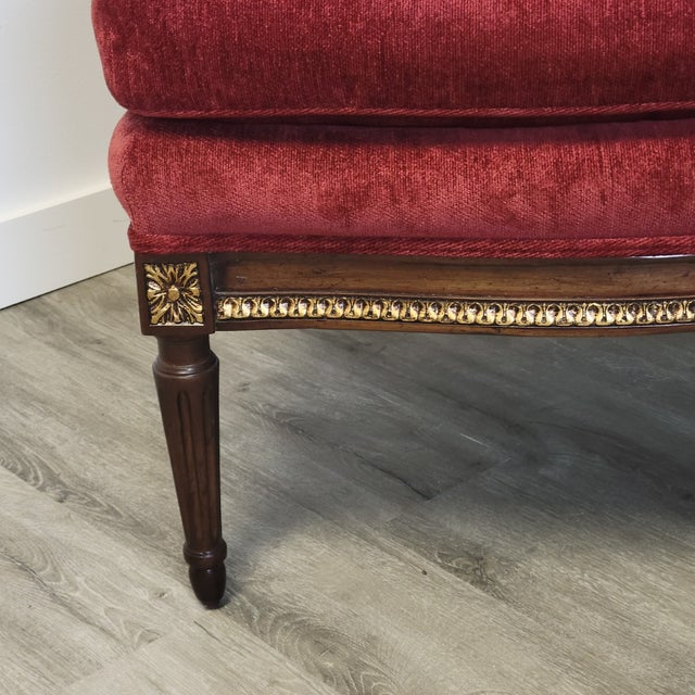 Mid 20th C Baker Furniture Louis XVI Style Round-Back Slipper Chair For Sale - Image 10 of 14