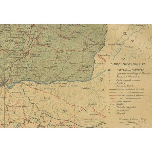 A Cartographic Portrait of Portugals Historic Frontier in 1903 For Sale - Image 3 of 6
