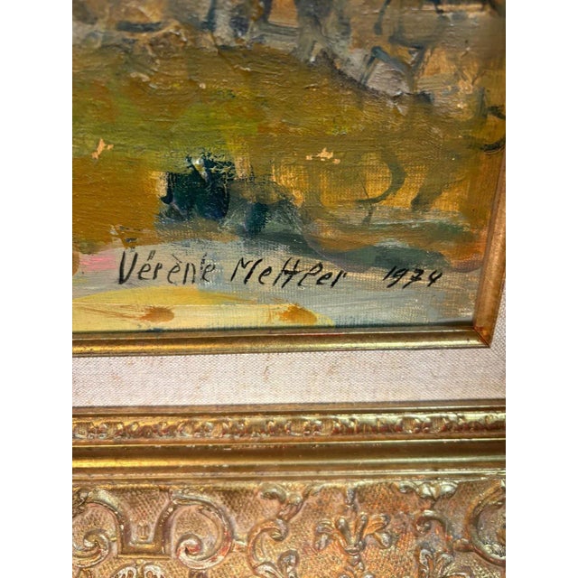 1970s Varène Mettler, Landscape, Oil on Canvas, 1979 For Sale - Image 5 of 10
