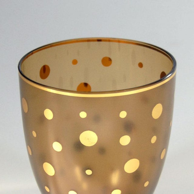Art Deco Glass Vase, Czechoslovak, 1930s For Sale - Image 9 of 11