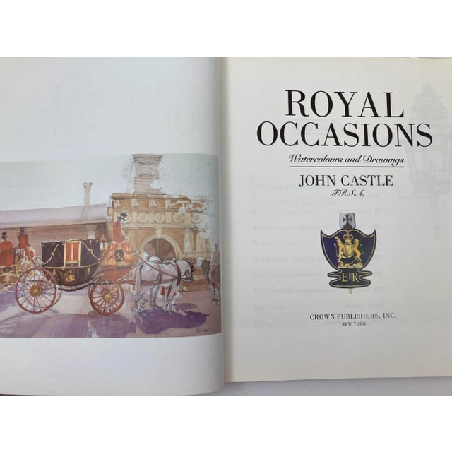 Yellow Royal Occasions: Watercolors and Drawings by John Castle Hardcover Book For Sale - Image 8 of 12