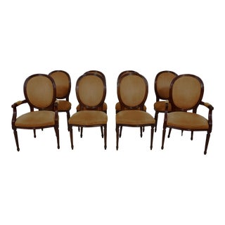 Set of 8 Stickley French Louis XV Style Dining Room Chairs For Sale